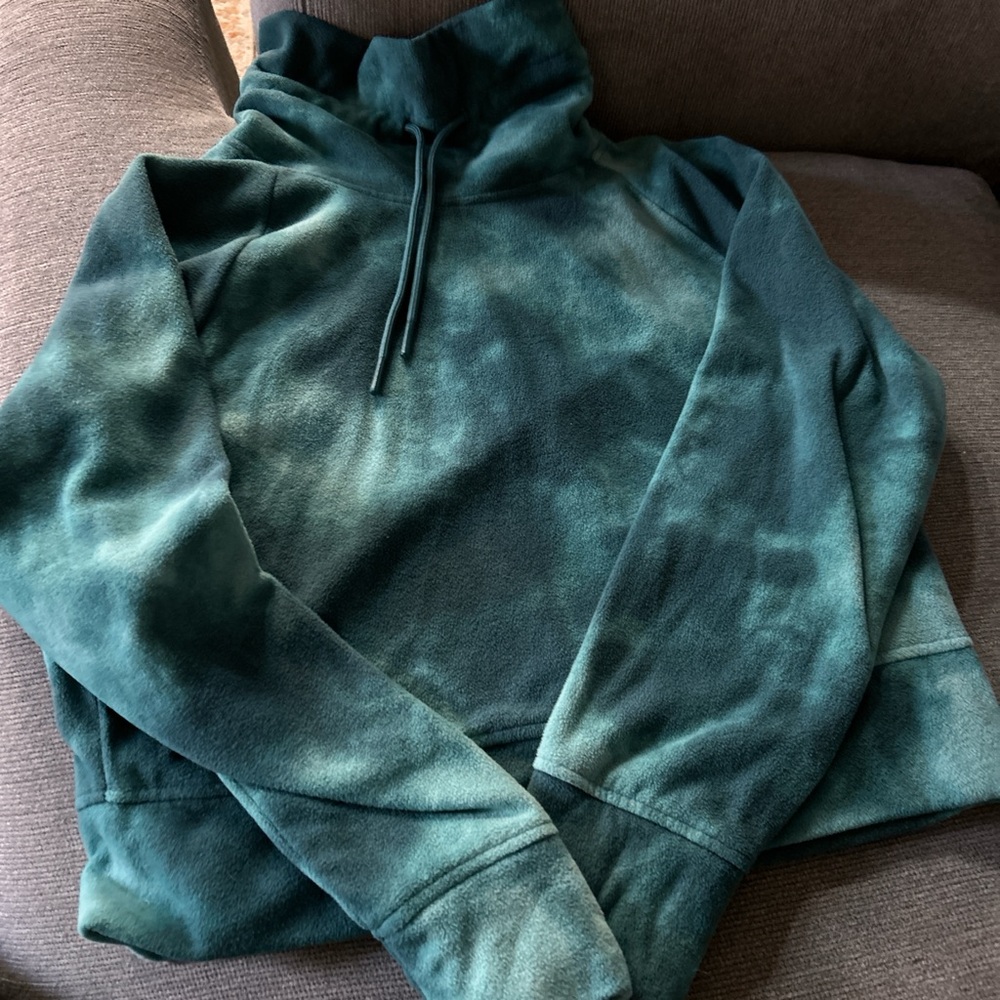 Old Navy Blue and Green Cowl Neck Sweater